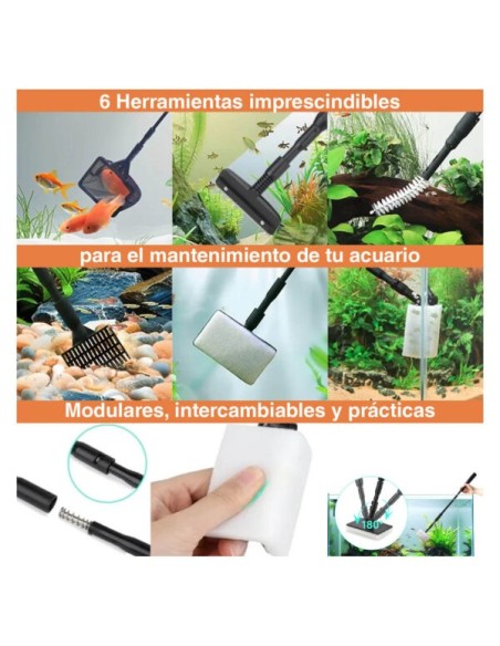 Set Limpieza Hygger Complet para Acuarios Medianos hasta 80 cm
