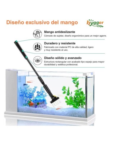 Set Limpieza Hygger Complet para Acuarios Medianos hasta 80 cm