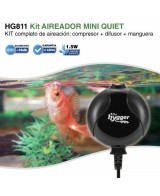 Kit Aireador HYGGER 811 para Acuarios hasta 120L Silencioso y Eficiente