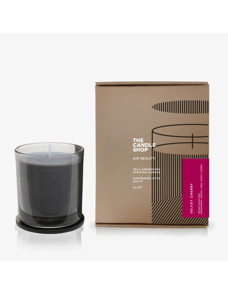 Vela Grey L Velvet Cherry - Vela Aromática Elegante y Sofisticada