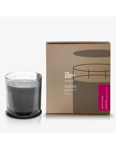 Vela Grey XL Velvet Cherry - Vela Aromática Grande y Elegante