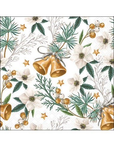 Servilleta 33 Helleborus and Bells elegante y decorativa para mesas