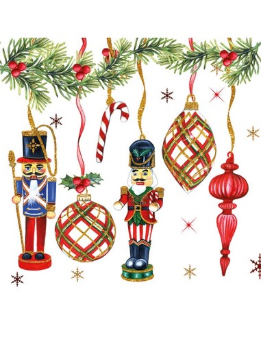 Servilleta 33 Nutcrackers Decoration decorativa y festiva para Navidad