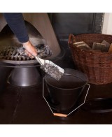 Cubo de Cenizas con Pala para Chimeneas Estufas y Barbacoas