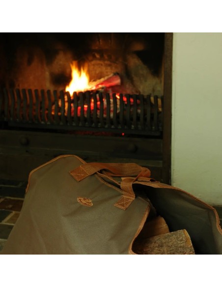 Bolsa de Transporte de Leña Resistente para Chimeneas Estufas y Fogatas