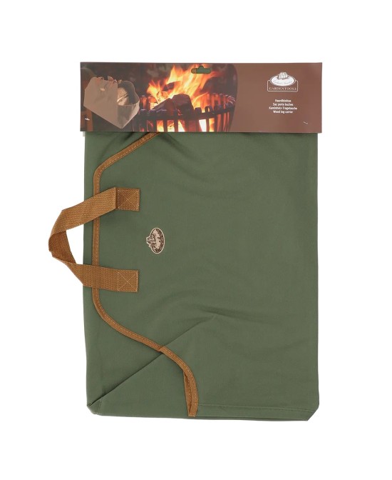 Bolsa de Transporte de Leña Resistente para Chimeneas Estufas y Fogatas