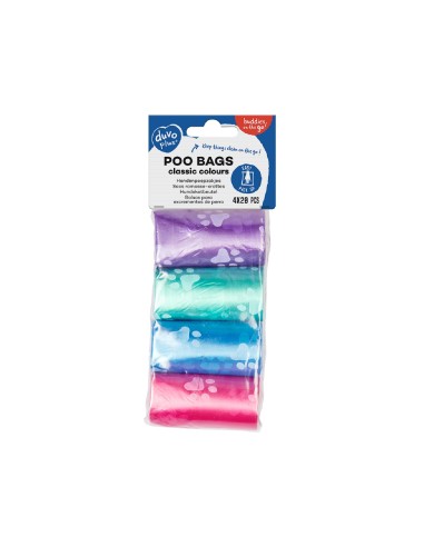Duvo Bolsas Higiénicas Pastel resistentes y prácticas para mascotas