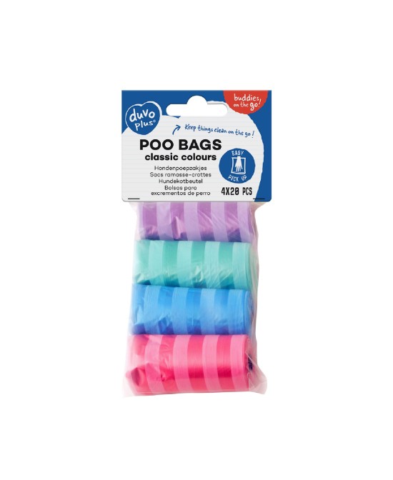 Duvo Bolsas Higiénicas Pastel resistentes y prácticas para mascotas