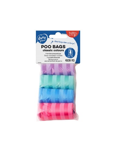 Duvo Bolsas Higiénicas Pastel resistentes y prácticas para mascotas