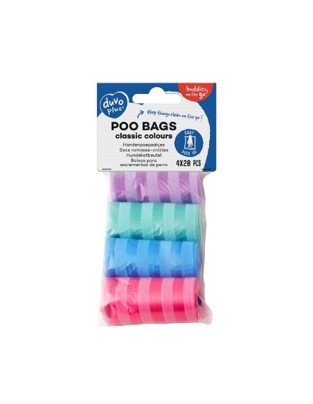 Duvo Bolsas Higiénicas Pastel resistentes y prácticas para mascotas