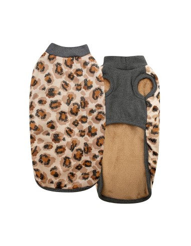 Yagu Moda Abrigo Capa Leopardo T-35 para perros pequeños elegante y cómodo