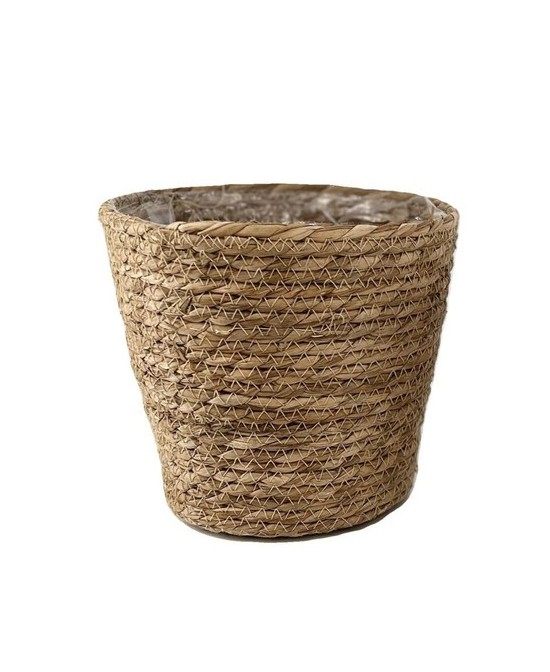 Basket Osaka Straw Luna Seagrass 21.5x19cm Marron Cesto Decorativo Natural