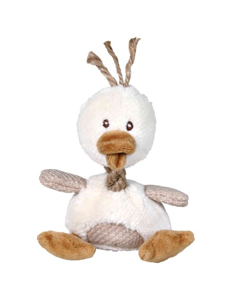 Pato de peluche 15 cm para perros juguete resistente y divertido