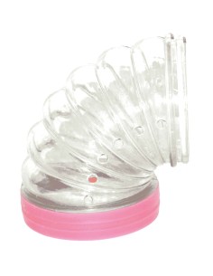 Curva 90 Transparente para Jaulas Hamsters y Roedores