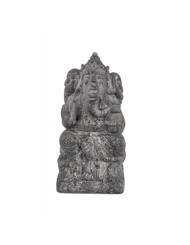 Figura de cerámica Ganesha 12x13x26 cm decoración jardín y hogar
