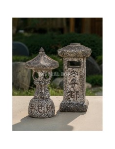 Linterna de cerámica Tachi-Gata 12x14x26 cm estilo japonés 2