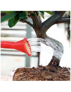 Regadera Bonsái plástico 0,9L roja Mistral para riego preciso 2