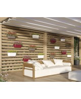 Jardinera Algarve pared 40 cm antracita maceta moderna resistente