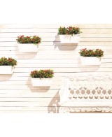 Jardinera Algarve pared 40 cm terracota maceta vertical resistente