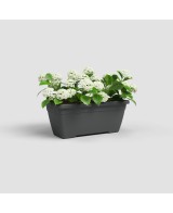 Jardinera Venezia 40 cm Antracita Maceta Decorativa para Exterior e Interior