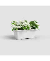 Jardinera Venezia 80 cm Blanco | Elegante y Resistente para Plantas Medianas y Grandes