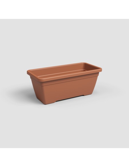 Jardinera Venezia 80 cm Terracota - Maceta Grande para Plantas Medianas y Grandes