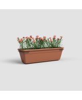 Jardinera Venezia Balcon RA Kit 50 cm Terracota - Maceta Elegante para Balcones y Terrazas