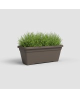 Jardinera Venezia L 80 cm Bronce  Maceta Grande Elegante para Balcones y Terrazas