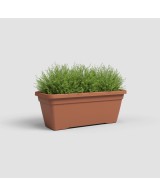 Jardinera Venezia L 80 cm Terracota - Maceta grande para balcones y terrazas