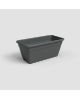 Jardinera Venezia RA 50 cm Antracita  Elegante y funcional para balcones y terrazas