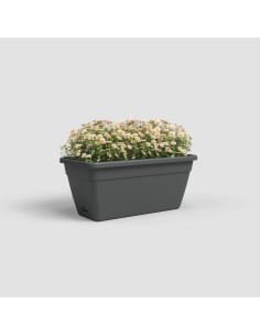 Jardinera Venezia RA 50 cm Antracita  Elegante y funcional para balcones y terrazas 2