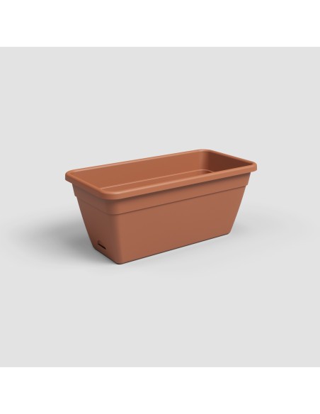 Jardinera Venezia RA 50 cm Terracota - Maceta de Diseño Natural para Balcones y Terrazas