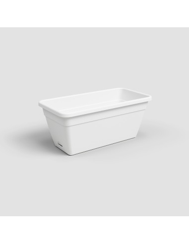 Jardinera Venezia RA 60 cm Blanco  Maceta elegante para balcones, terrazas y jardines