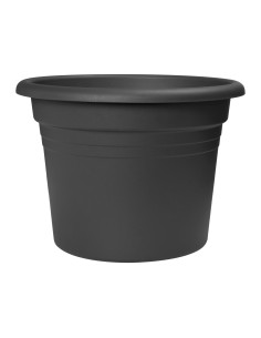 Macetero Cilindro 30cm Antracita | Maceta Moderna para Interior y Exterior | Endanea Garden