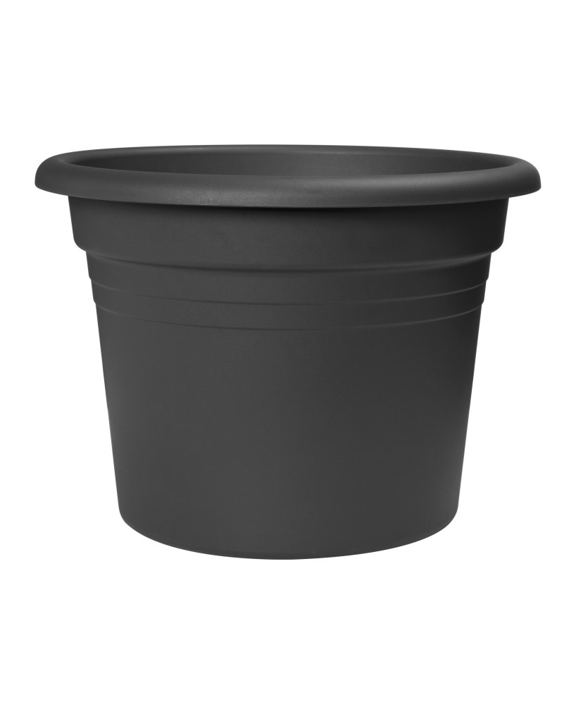 Macetero Cilindro 30cm Antracita | Maceta Moderna para Interior y Exterior | Endanea Garden

