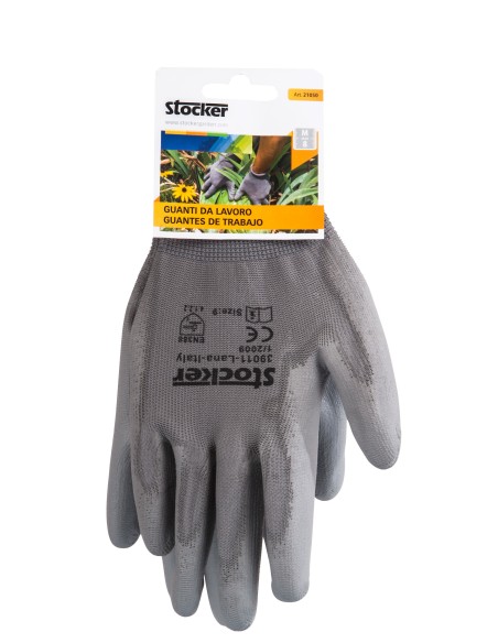 Guante de Trabajo Gris T/8 Stocker  Protección y Confort | Endanea Garden

