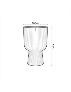 MACETA VIBES FOLD COPA 14CM VERDE HELECHO 2