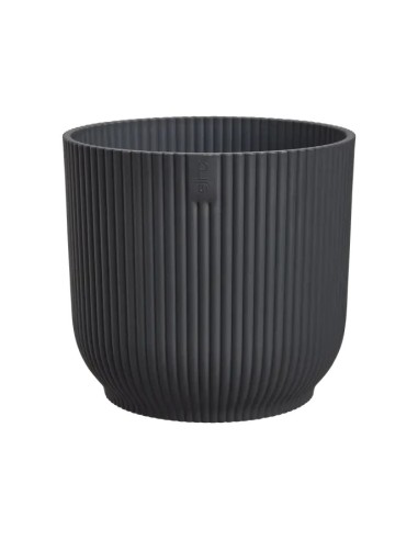 MACETA VIBES FOLD REDONDA MINI 9CM ANTRACITA