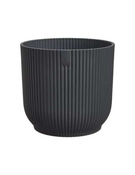 MACETA VIBES FOLD REDONDA MINI 9CM ANTRACITA