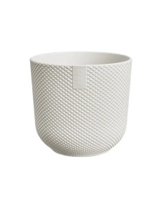 MACETA JAZZ REDONDA MINI 9CM BLANCO