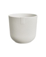 MACETA JAZZ REDONDA MINI 9CM BLANCO