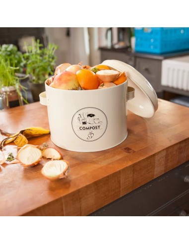 BOTE COMPOSTADOR COLOR CREMA