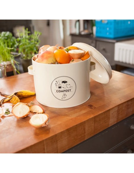 BOTE COMPOSTADOR COLOR CREMA