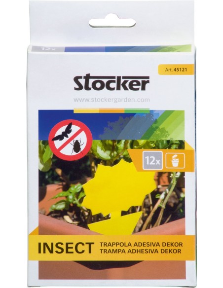 Trampa Adhesiva para Insectos Dekor  Eficaz Control de Plagas en Hogar y Jardín