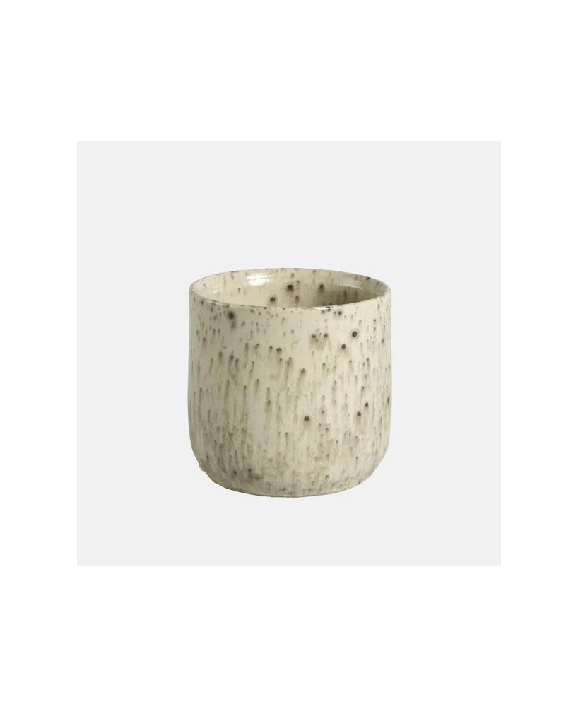 MACETA HALLE 20X20CM CREMA