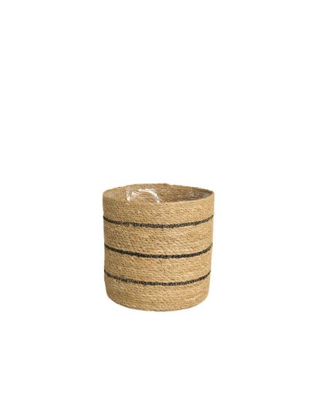 CILINDRO DACA MINI 15X15CM NATURAL-NEGRO