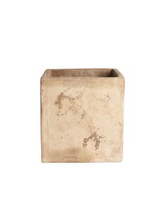 MACETA CUBO DELTA ANTIC TERRACOTA 48X48X48CM