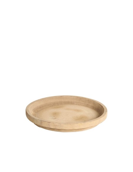 PLATO REDONDO DELTA 25X3CM  ANTIC TERRACOTA