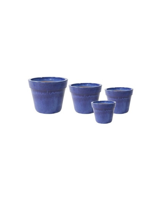MACETA BASIC D18H16 FALLING AZUL