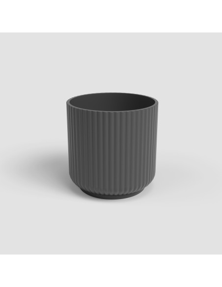 MACETA LUNA 19CM MA ANTRACITA